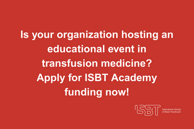 Academy Support | The International Society of Blood Transfusion (ISBT)