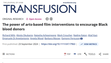 The power of arts-based film interventions to encourage Black blood donors.png