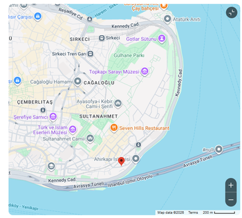 Kalyon hotel location Istanbul.png