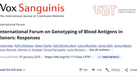 International Forum on Genotyping of Blood Antigens in Donors Responses.png
