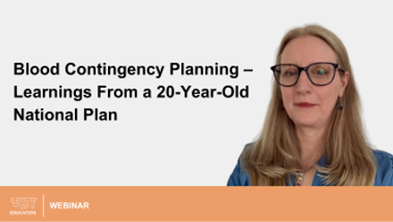 Blood Contingency Planning – Learnings From a 20-Year-Old National Plan